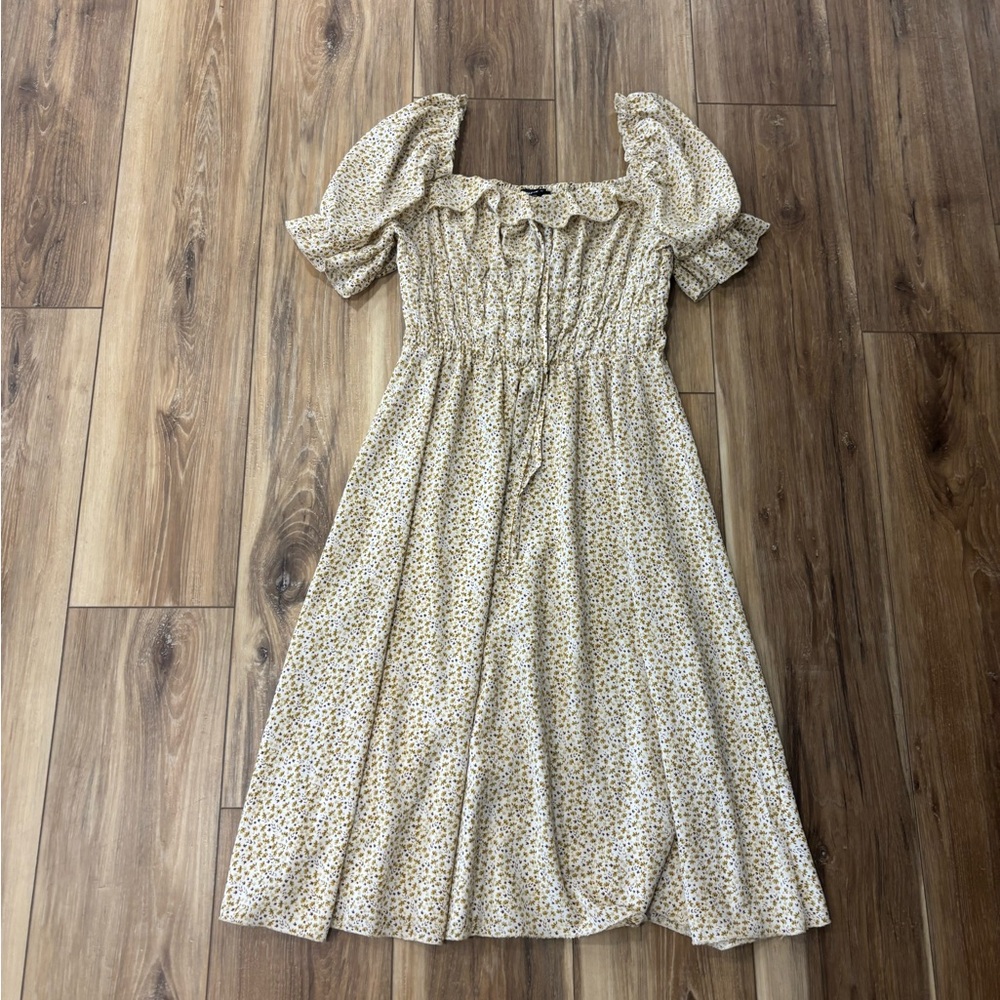 yellow floral dress!